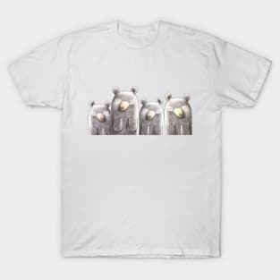 It's a Family of Bears - Black Bear Family T-Shirt